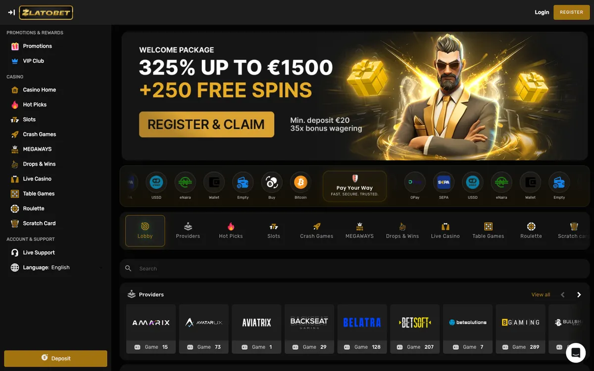 ZlatoBet Casino — «Главная», снято из страны Япония