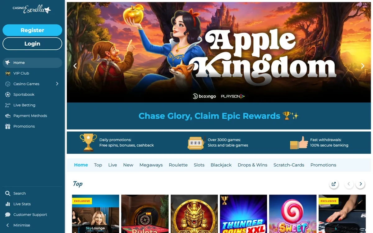 Casino Estrella — «Главная», снято из страны Бельгия