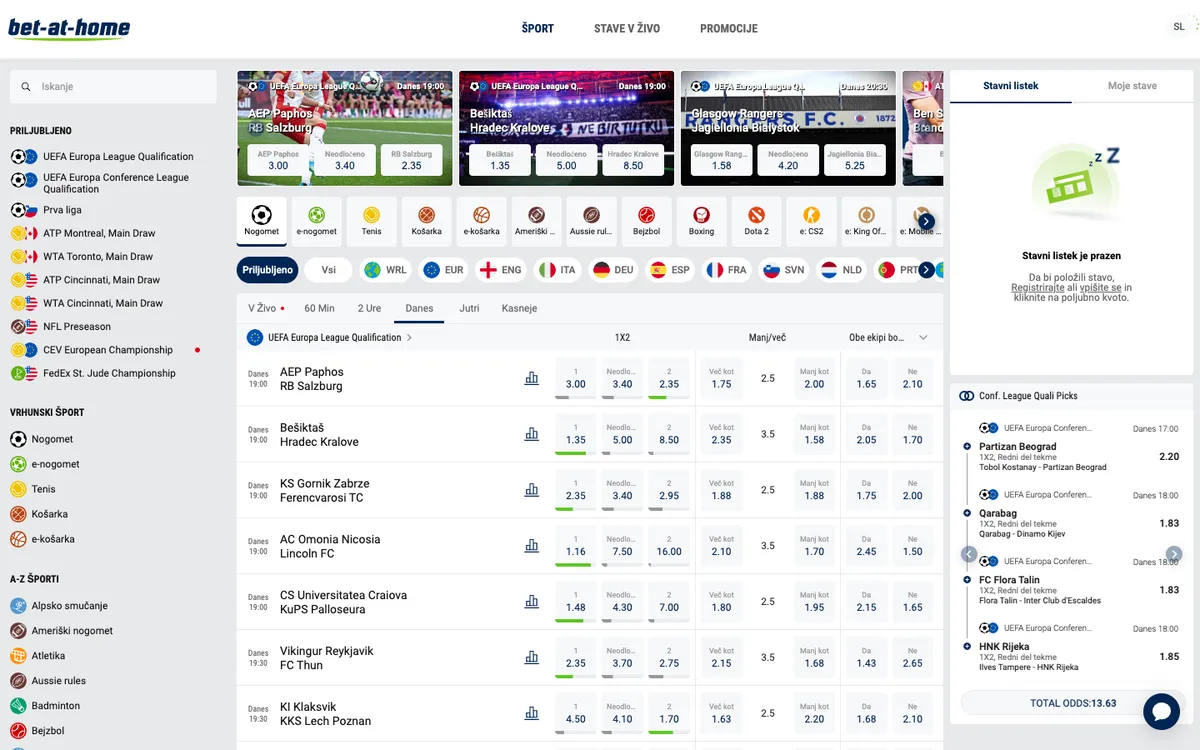 bet-at-home Casino — Home page, captured from Slovenia
