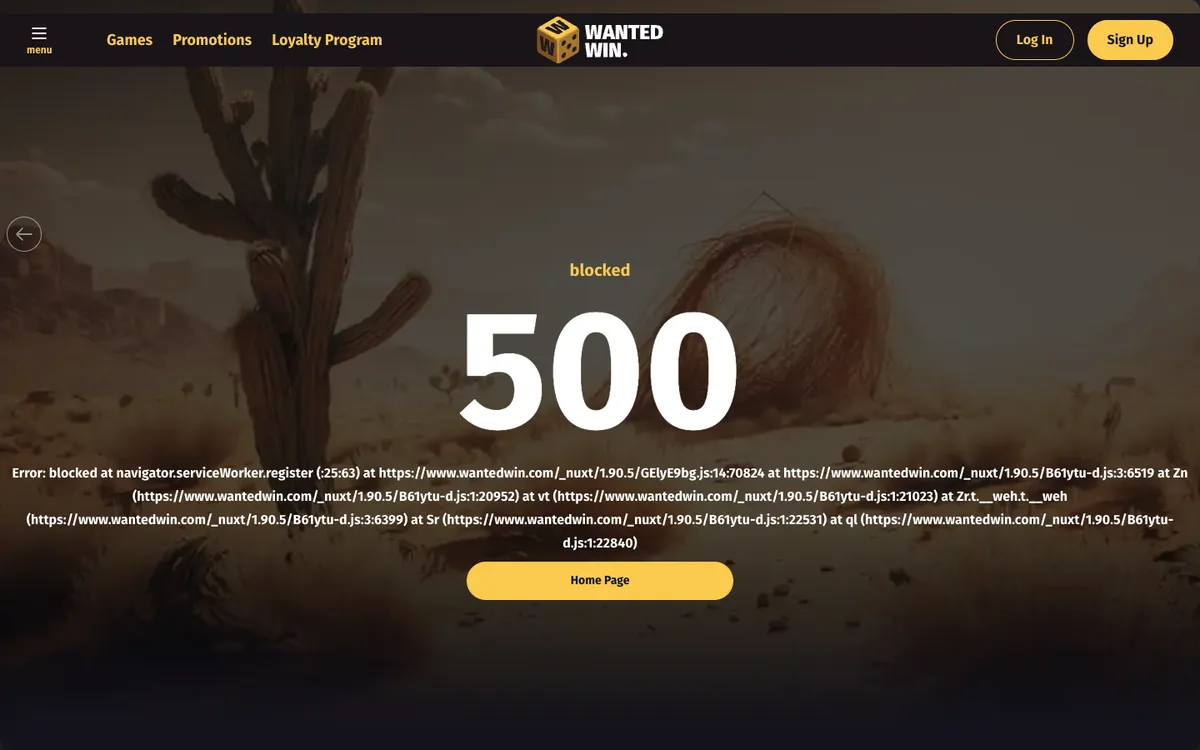 Wanted Win Casino — «Акции», снято из страны Новая Зеландия