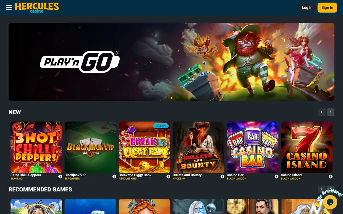 Hercules Casino — «Главная», снято из страны Испания