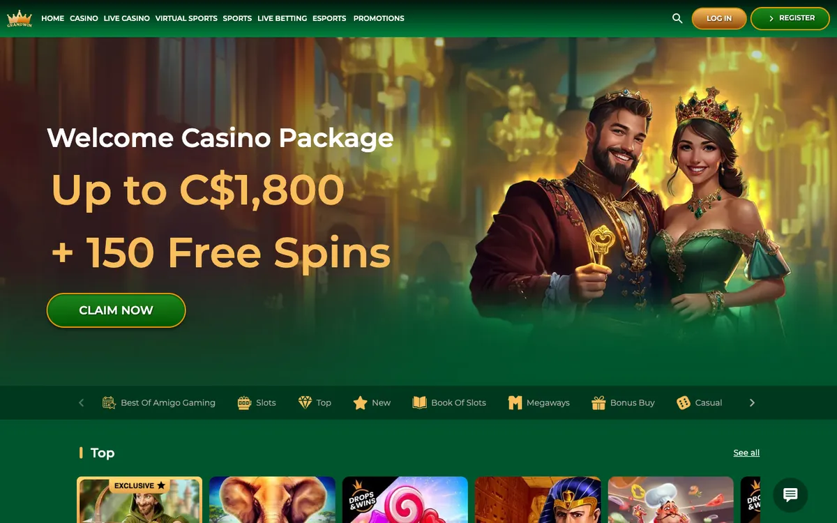 Grandwin Casino — «Главная», снято из страны Канада