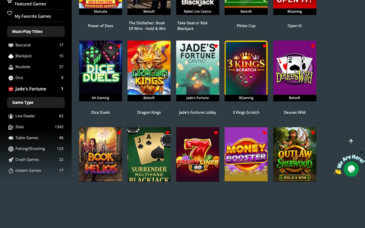 Bogart Casino — Home page, captured from United States