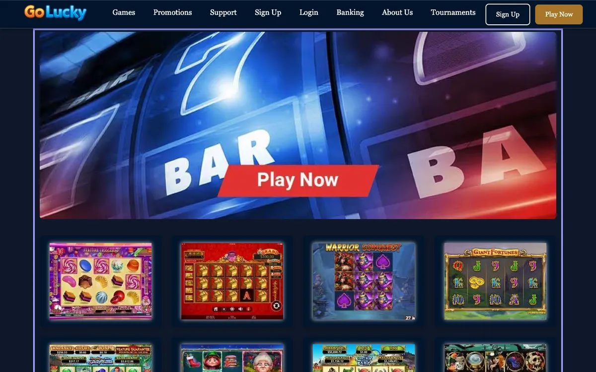 Go Lucky Casino — «Главная», снято из страны Великобритания