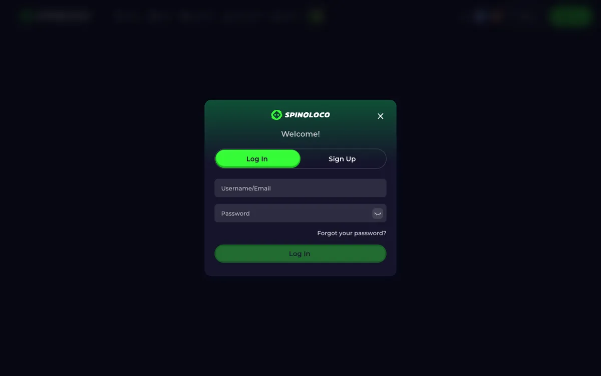 Spinoloco Casino — «Акции», снято из страны Новая Зеландия