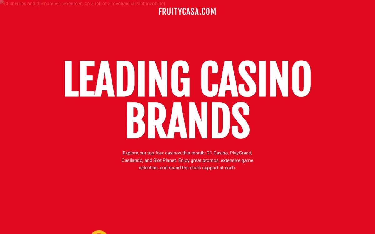 Fruity Casa Casino — «Главная», снято из страны Бразилия