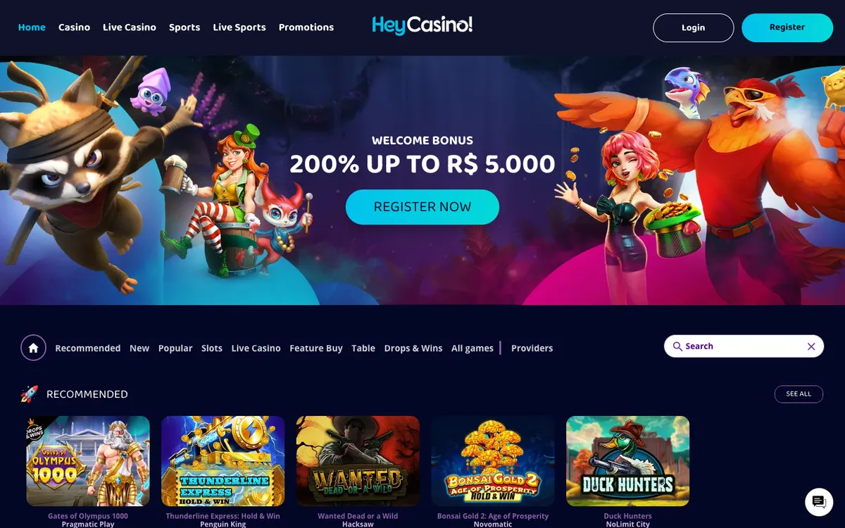 HeyCasino! — «Главная», снято из страны Канада