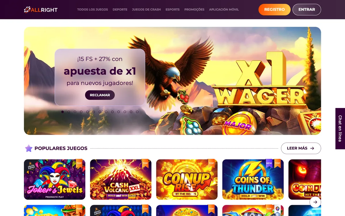 All Right Casino — «Главная», снято из страны Аргентина