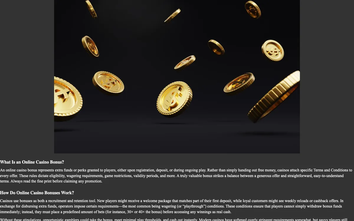 BETJOY Casino — «Акции», снято из страны Соединенные Штаты