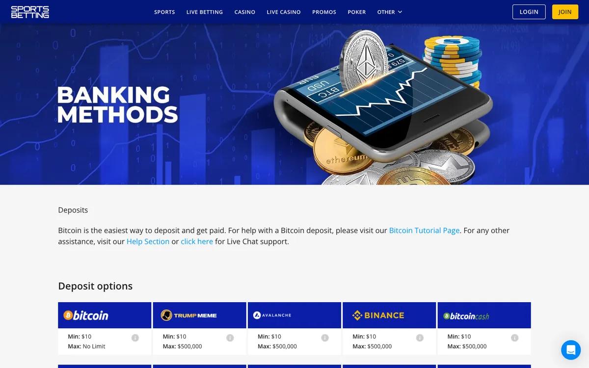 Sports Betting Casino — Payments, captured from Japan