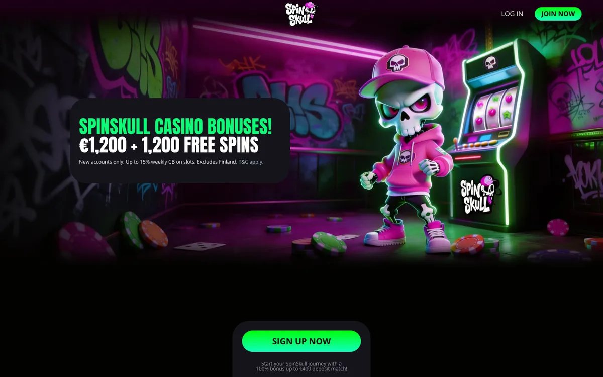 SpinSkull Casino — Promotions, captured from Austria