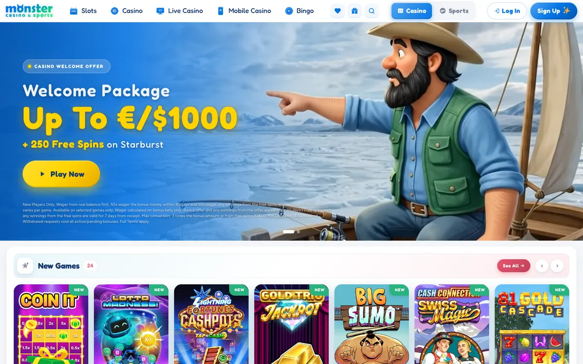 Monster Casino — «Главная», снято из страны Бельгия