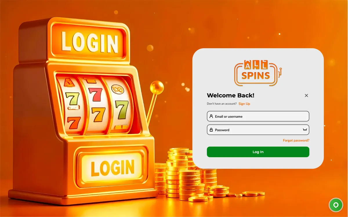 AllSpins Casino — «Регистрация», снято из страны Финляндия