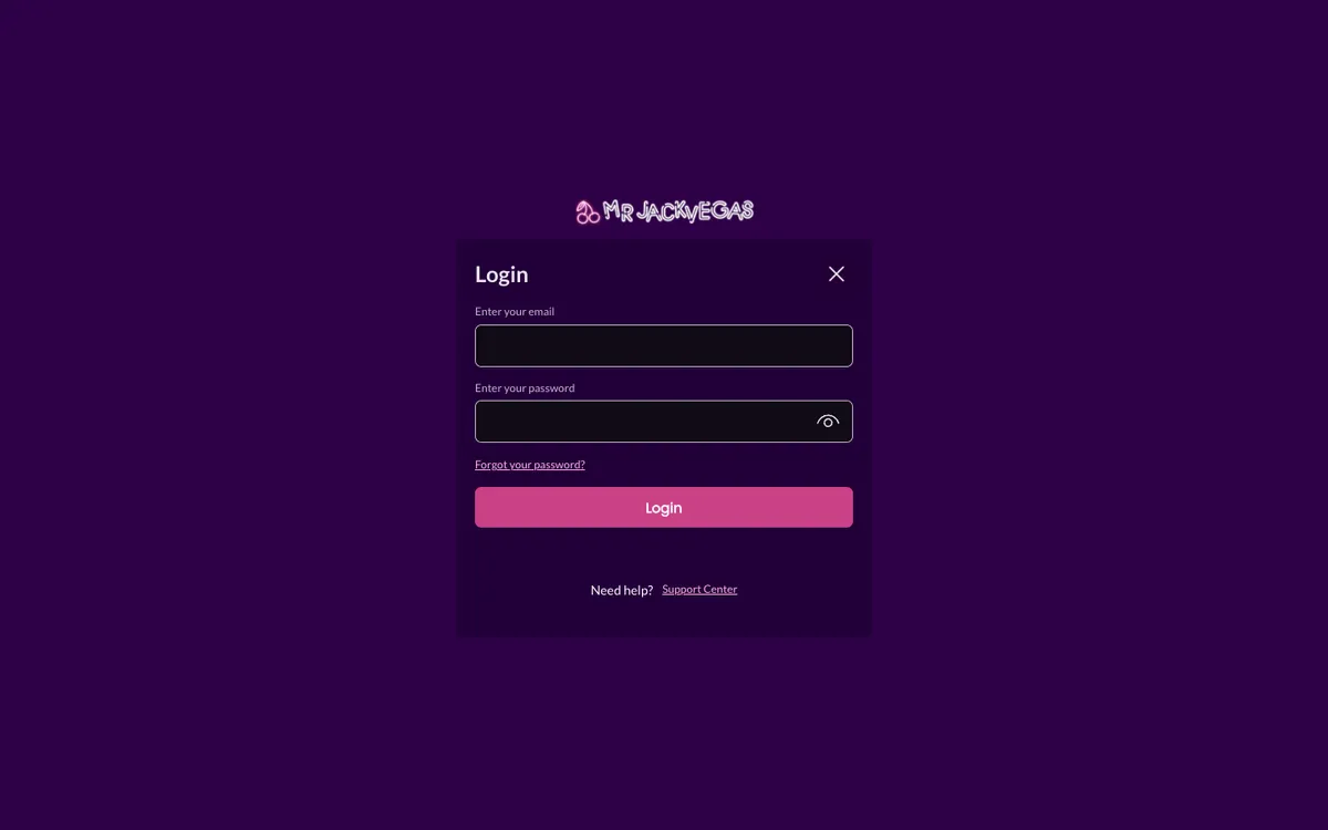 MrJackVegas Casino — Sign-up, captured from Portugal