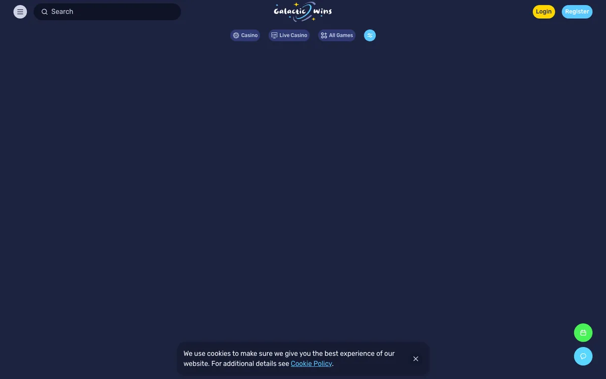 Galactic Wins Casino — Sign-up, captured from New Zealand