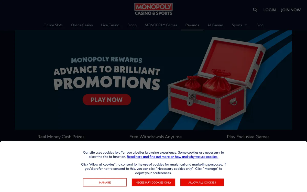 Monopoly Casino — «Акции», снято из страны Великобритания