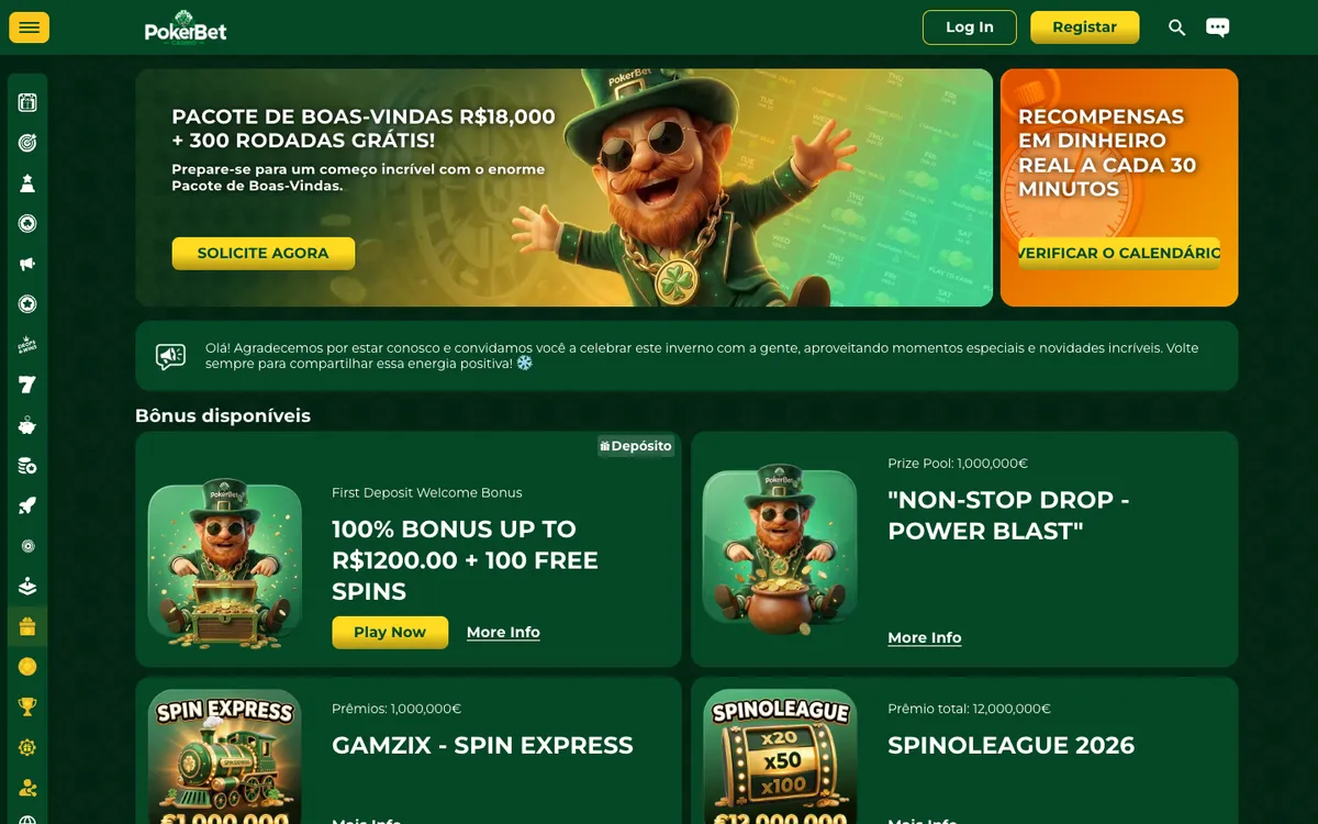PokerBet Casino — Promotions, captured from Austria