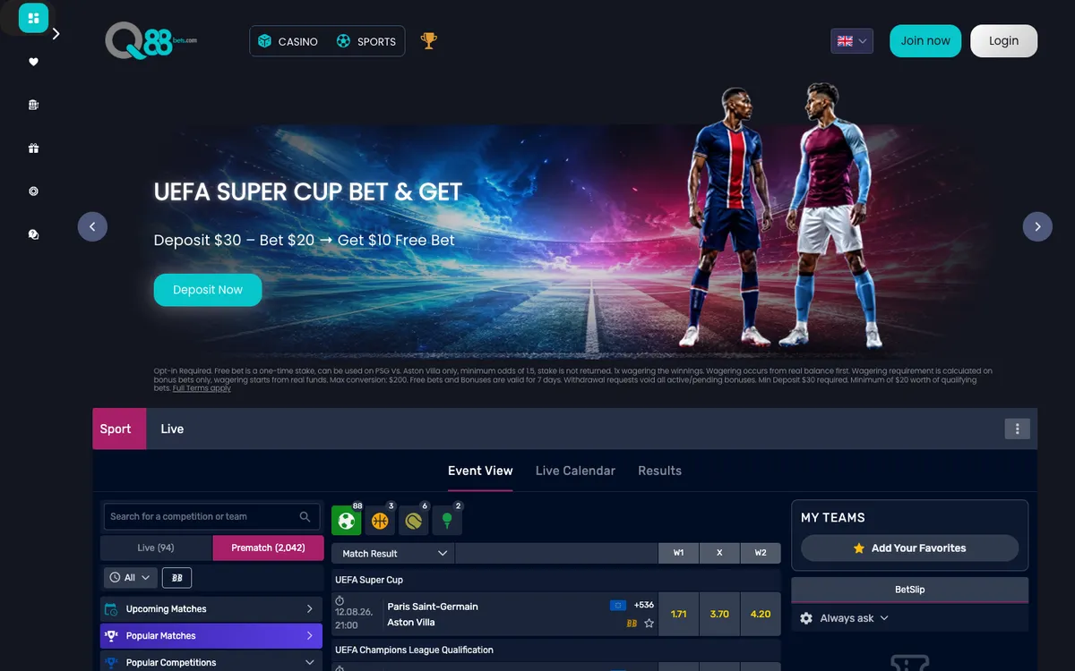 Q88Bets Casino — «Главная», снято из страны Новая Зеландия
