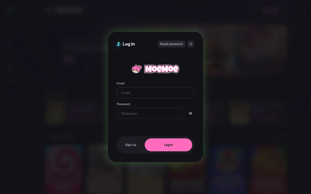 MoeMoe Casino — «Регистрация», снято из страны Норвегия
