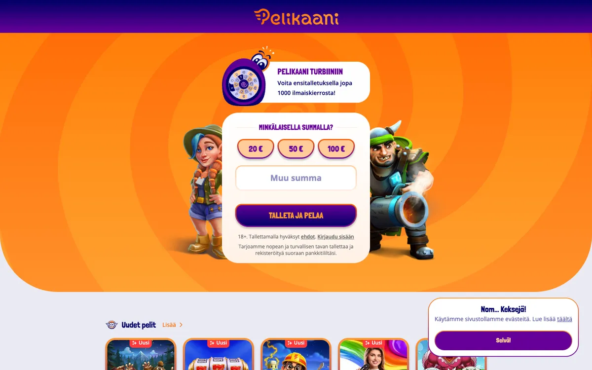 Pelikaani Casino — «Главная», снято из страны Финляндия