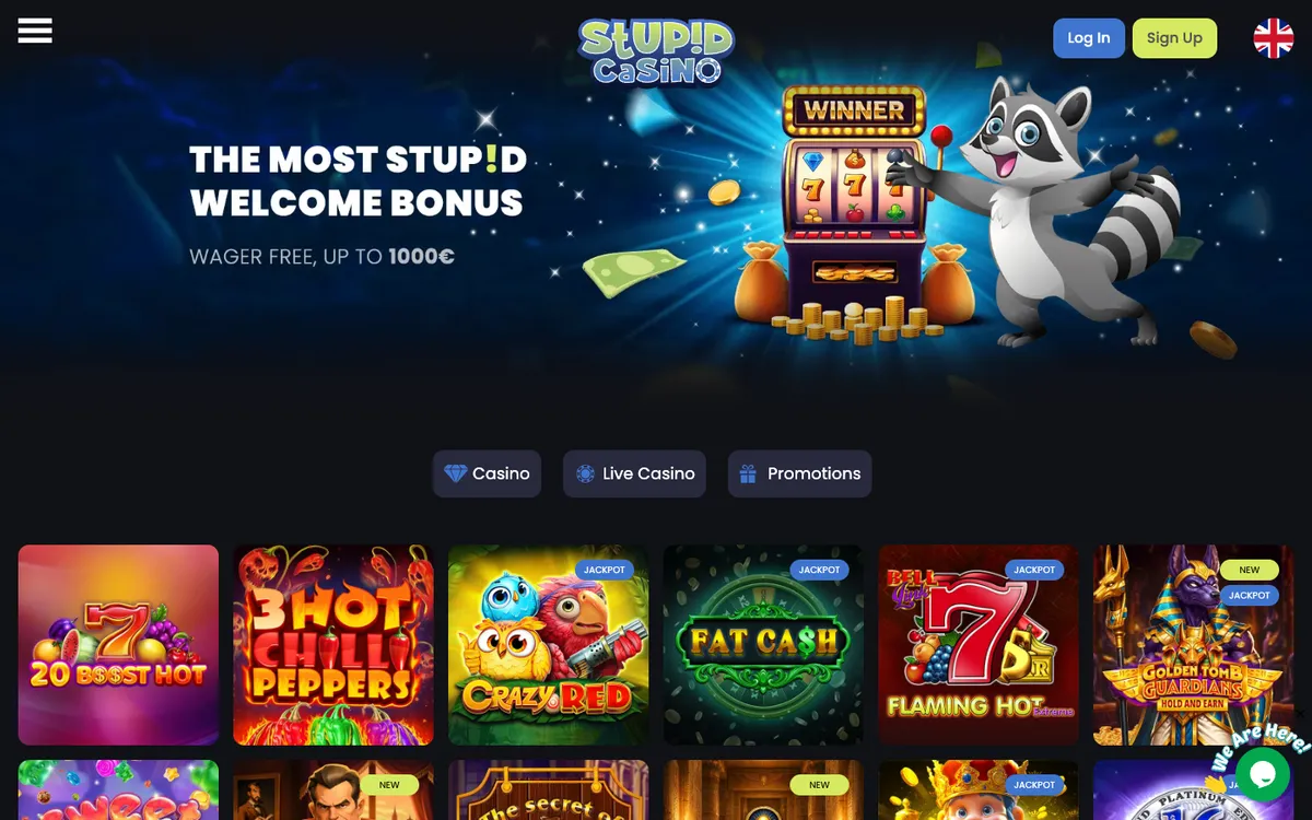 Stupid Casino — «Главная», снято из страны Германия