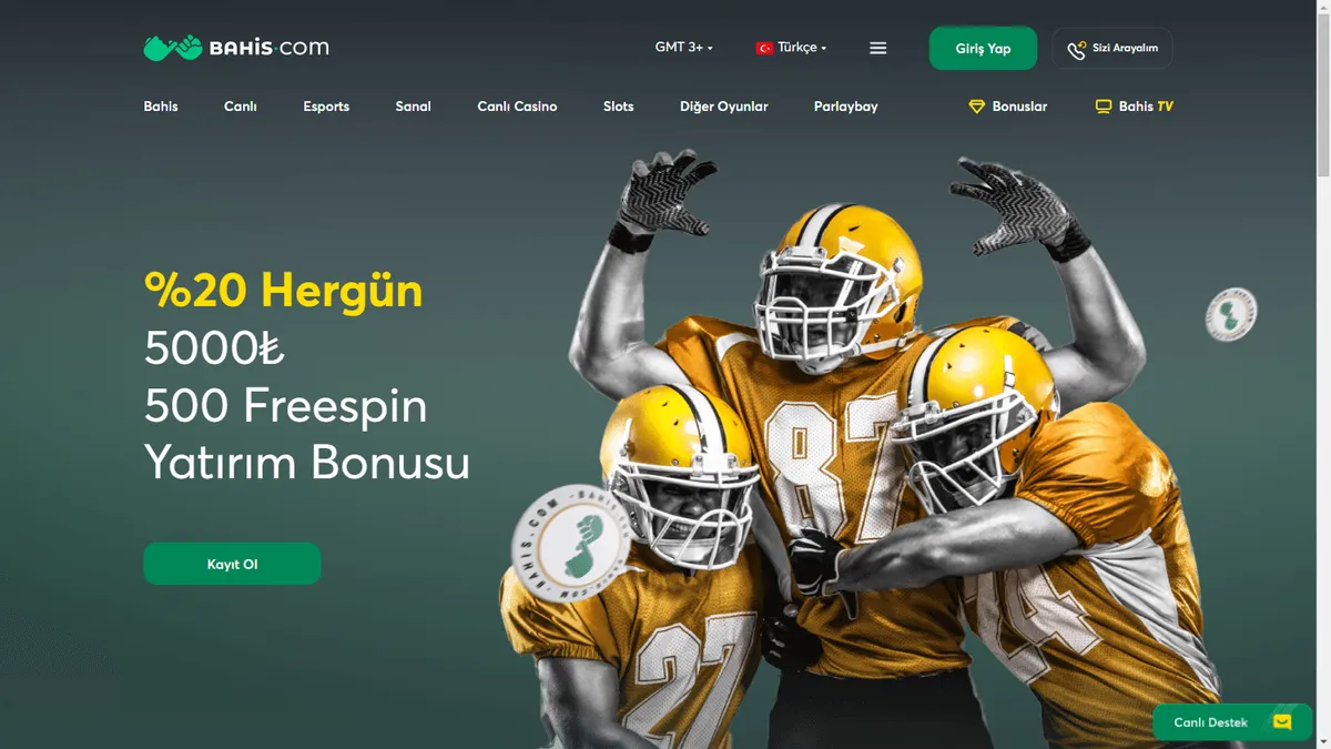 Снимок сайта Bahis.com Casino