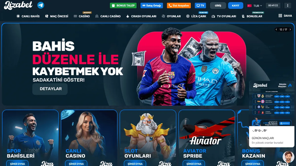 Снимок сайта Lizabet Casino